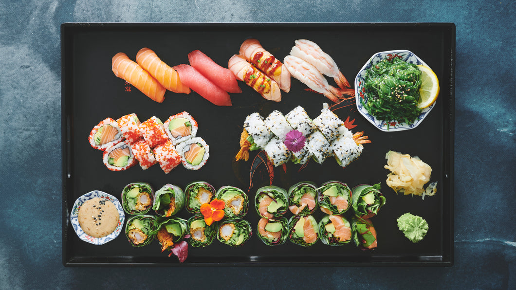 🌸Forårsmenu 40 stk. med Tangsalat (2 personer)